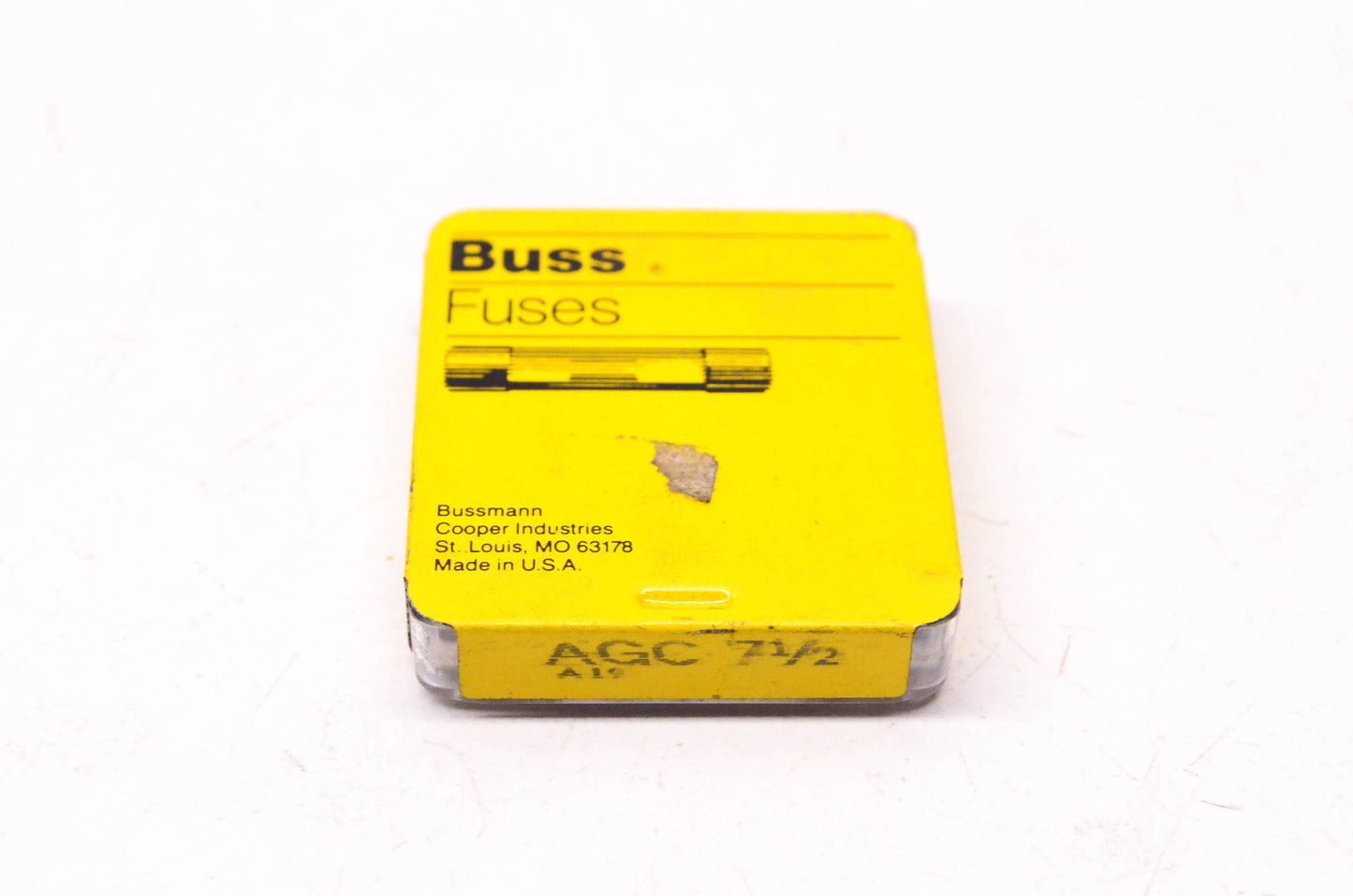 Cooper Bussmann AGC7-1/2 Glass Tube Fuse Qty 5 NOS