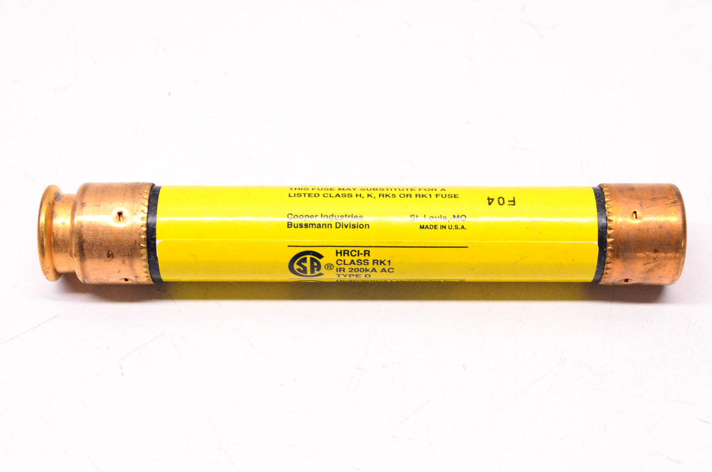 Cooper Bussmann LPS-RK-15SP 600VAC Low-Peak Dual-Element Time-Delay Fuse NOS
