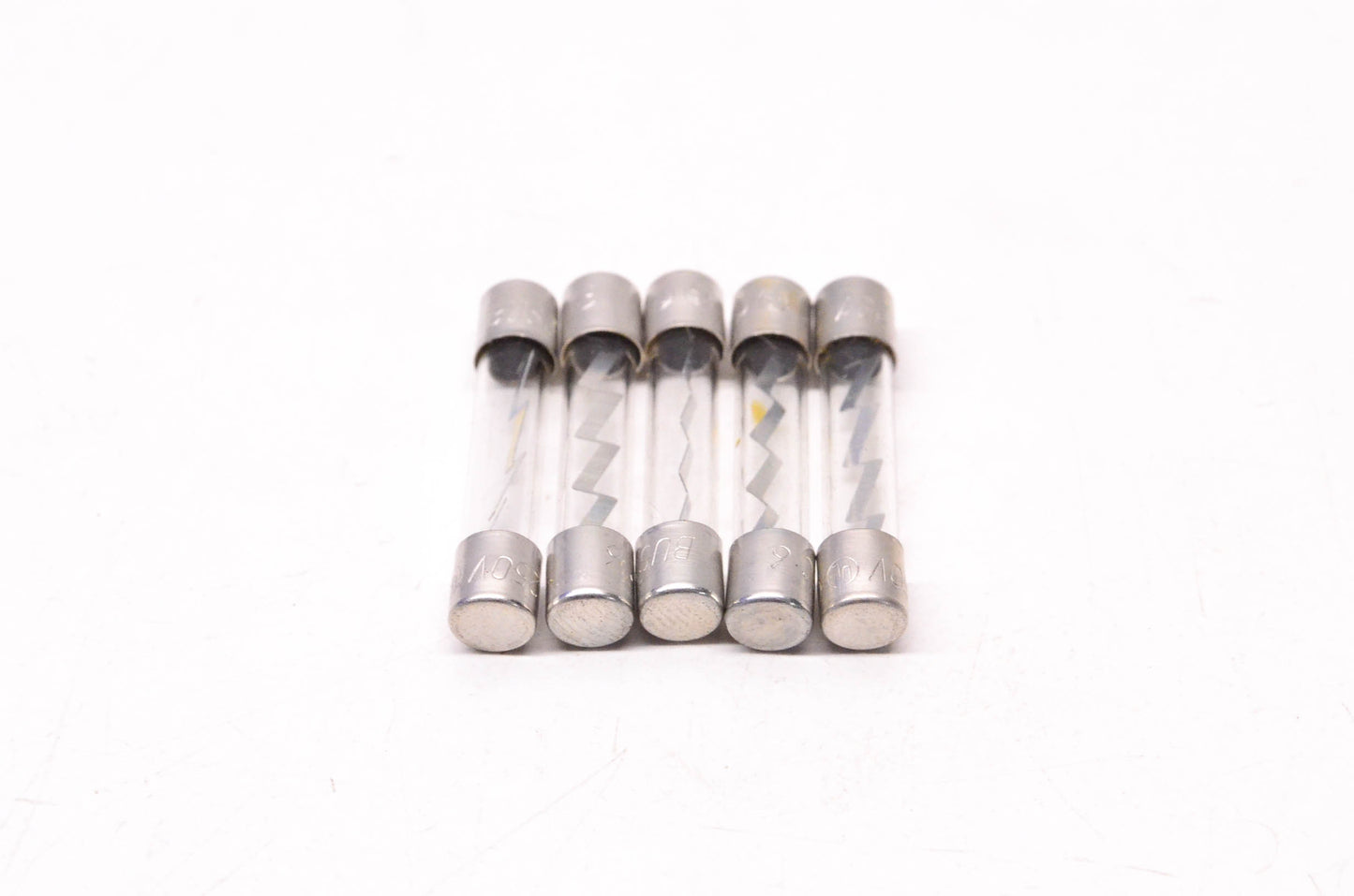 Cooper Bussmann AGC6 Glass Tube Fuses Qty 5 NOS