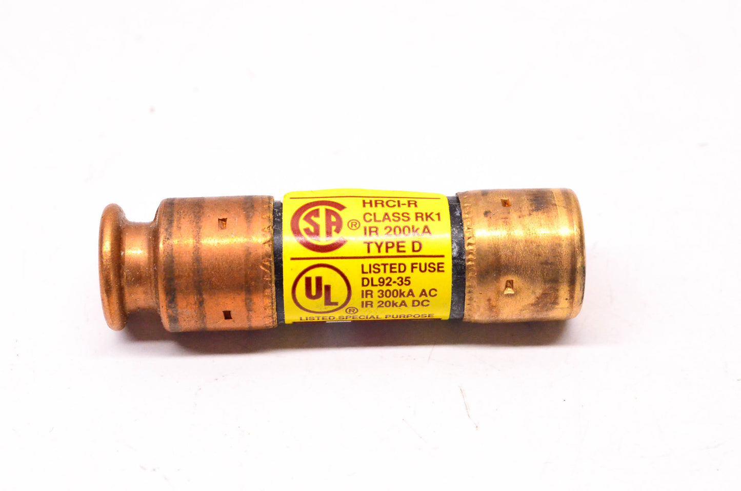 Cooper Bussmann LPN-RK-8SP 8Amp 250VAC Low-Peak Dual-Element Time-Delay Fuse NOS