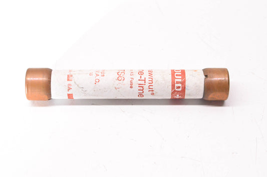 Gould OTS6 6 Amp 600 Volt AC One-Time Fuse NOS