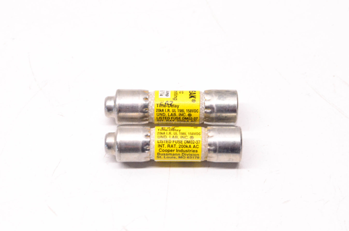 Cooper Bussmann LP-CC-6-1/4 6 1/4 Amp 600v/less Current Limiting Fuse Qty 2 NOS