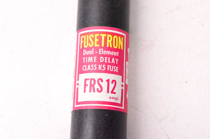 Cooper Bussmann FRS12 12 Amp 600 Volt Dual-Element Time-Delay Fuse NOS