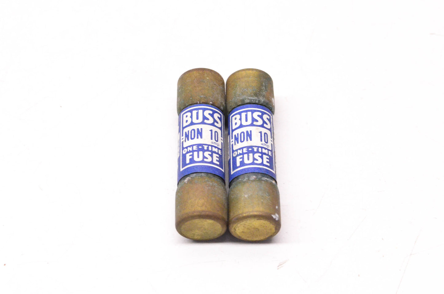 McGraw-Edison Co. NON10, NON 10 10 Amp 250 Volt One-Time Fuse Qty 2 NOS