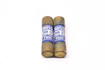 McGraw-Edison Co. NON10, NON 10 10 Amp 250 Volt One-Time Fuse Qty 2 NOS