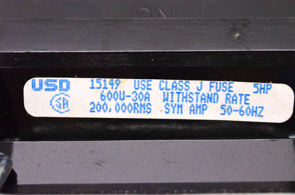 USD 15149 Pull Out Fuse Switch NOS