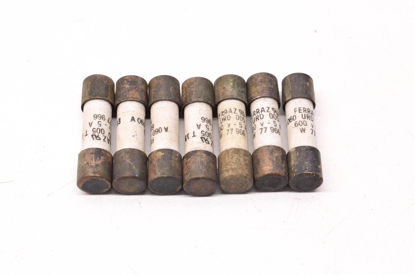 Ferraz A 060 URD 005 T13 5 Amp 600 Volt Fuses Qty 7 NOS