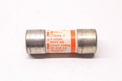 Gould Shawmut A4J3 3 Amp 600 Volt AC Amp-Trap Fuse NOS