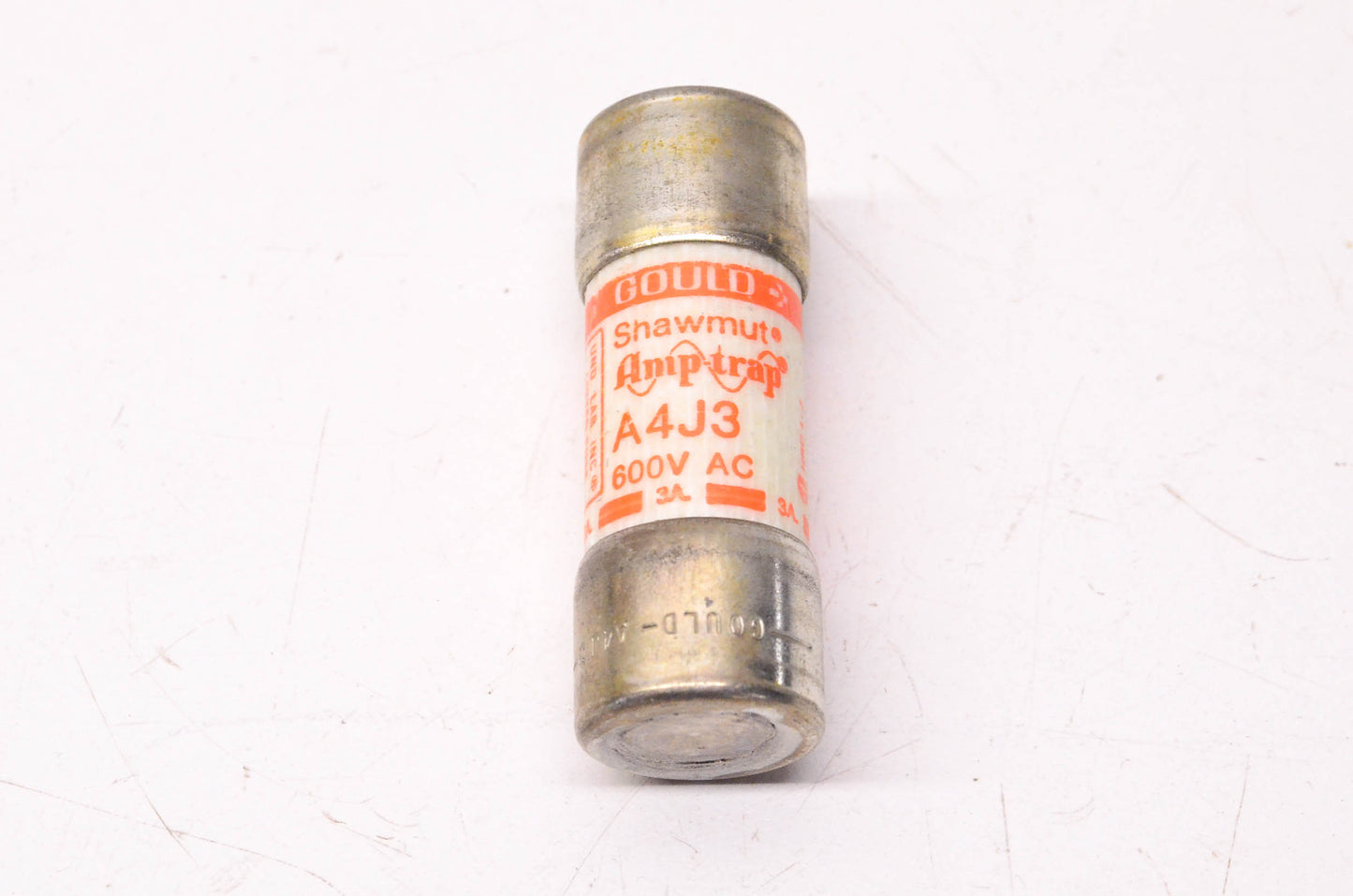 Gould Shawmut A4J3 3 Amp 600 Volt AC Amp-Trap Fuse NOS