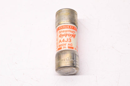 Gould Shawmut A4J3 3 Amp 600 Volt AC Amp-Trap Fuse NOS