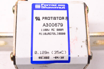 Ferraz Shawmut A300679 800 Amp 1100 Volt AC Protistor Fuse NOS