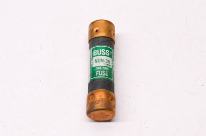 Cooper Bussmann NON-35 35 Amp 250 Volt AC or Less One-Time Cartridge Fuse NOS