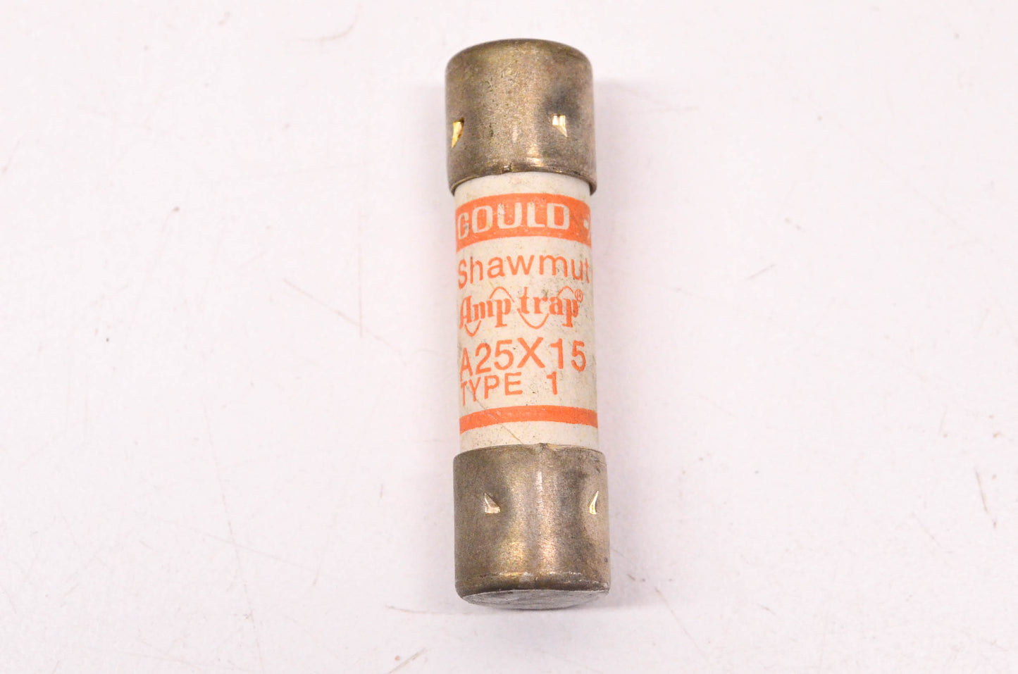 Gould Shawmut A25X15 300 Volt or Less 15 Amp Fuse NOS