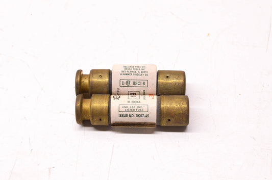 Reliance Fuse ECNR6-1/4, DK07-45 250 Volt AC 6.25 Amp Fuse Qty 2 NOS