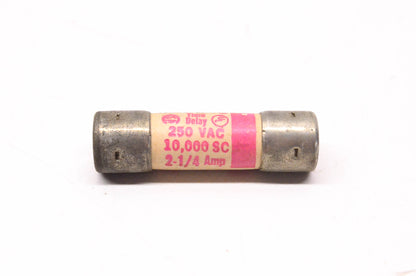 Gould Shawmut TRM2-1/4 250 Volt AC 2.25 Amp Fuse NOS
