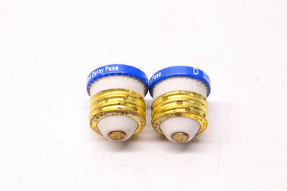 Cooper Bussmann T15 125 Volt or Less Plug Style Fuse Qty 2 NOS