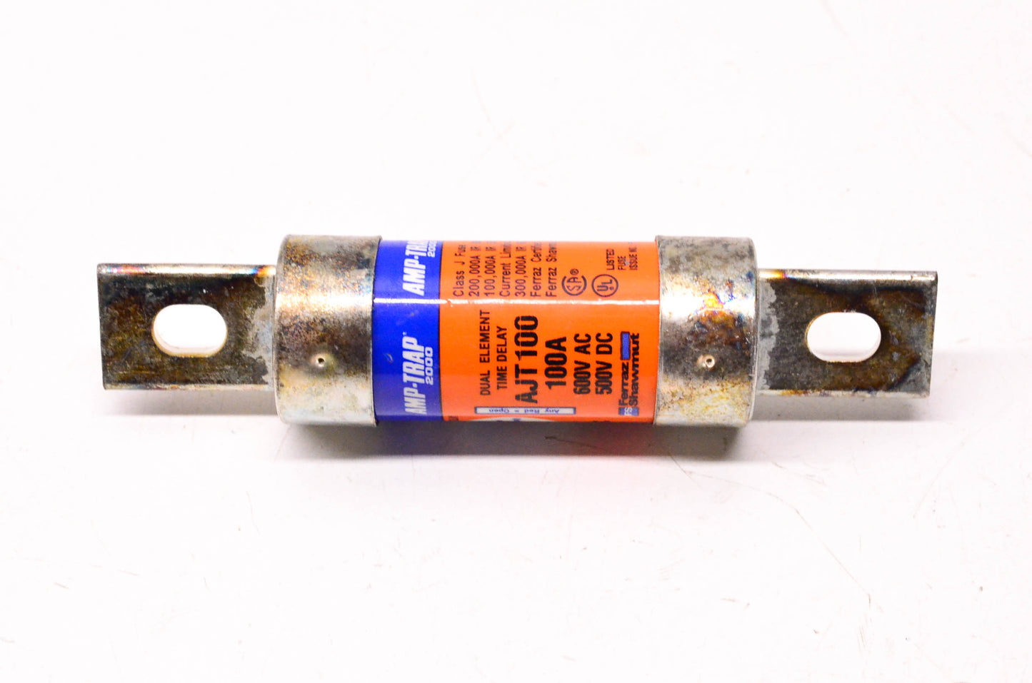 Ferraz Shawmut AJT100 600VAC 500VDC 100 Amp Amp-Trap Fuse NOS