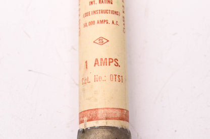 Shawmut OTS1 600 VAC or Less 1 Amp One-Time Fuse NOS