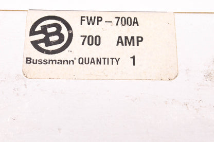 Cooper Bussmann FWP-700A 700 Volt 700 Amp Fuse NOS