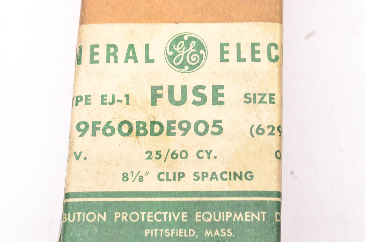 General Electric 9F60BDE905, 6293011015 8.25KV .5E Amp Type EJI Fuse NOS