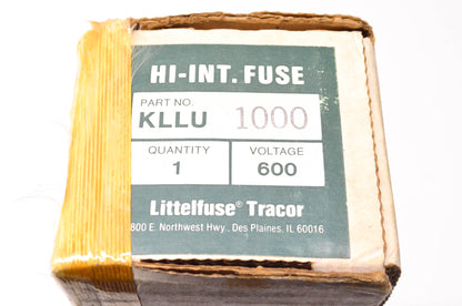 Littelfuse KLLU1000 600 Volt AC or Less 1000 Amp Fuse NOS