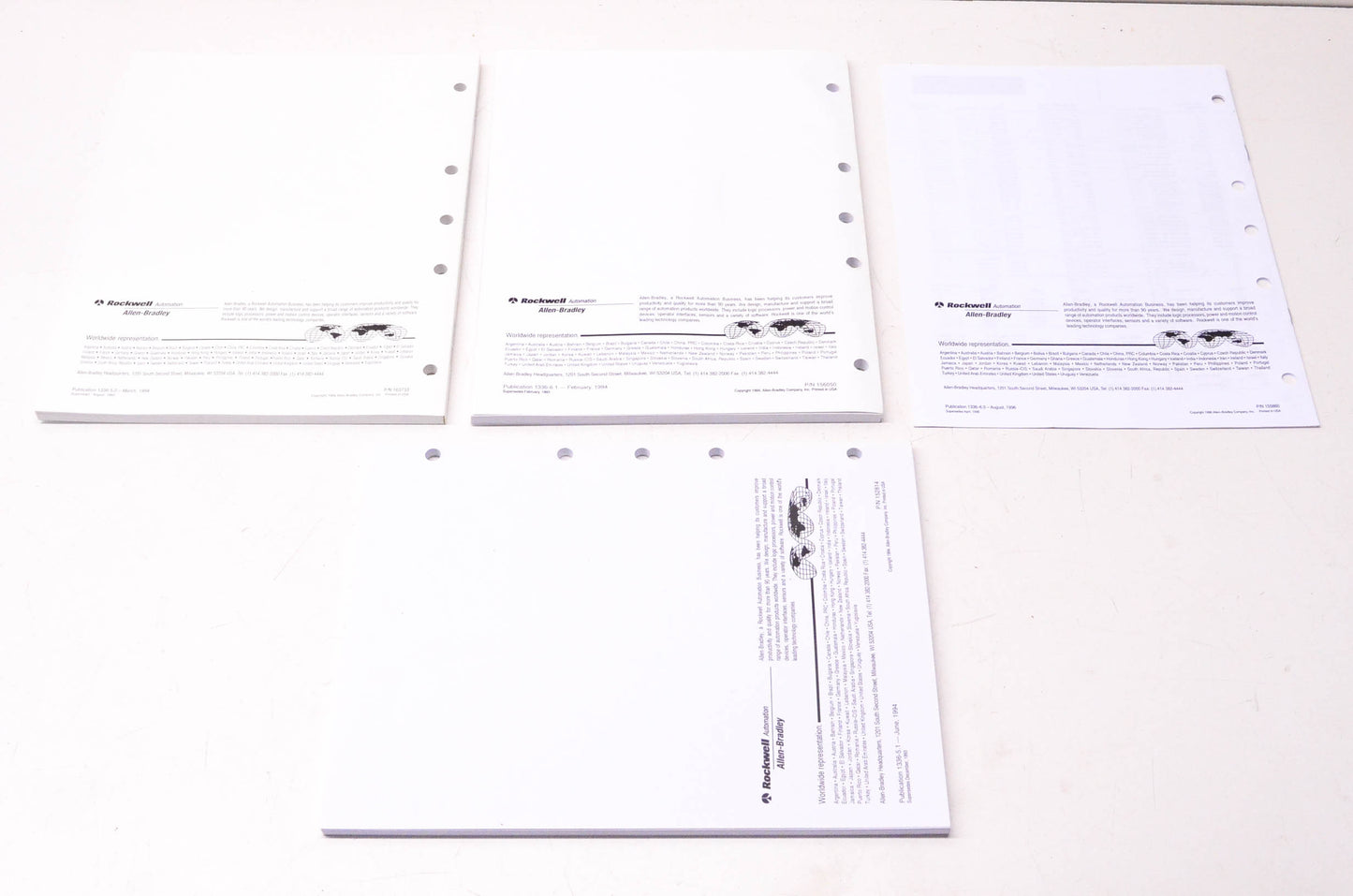 Allen Bradley 156050, 163733, 152814 Bulletin 1336 Manual Kit NOS