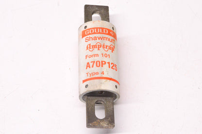 Gould A70P125 125 Amp 700 Volt AC Type 4 Amp-Trap Fuse NOS