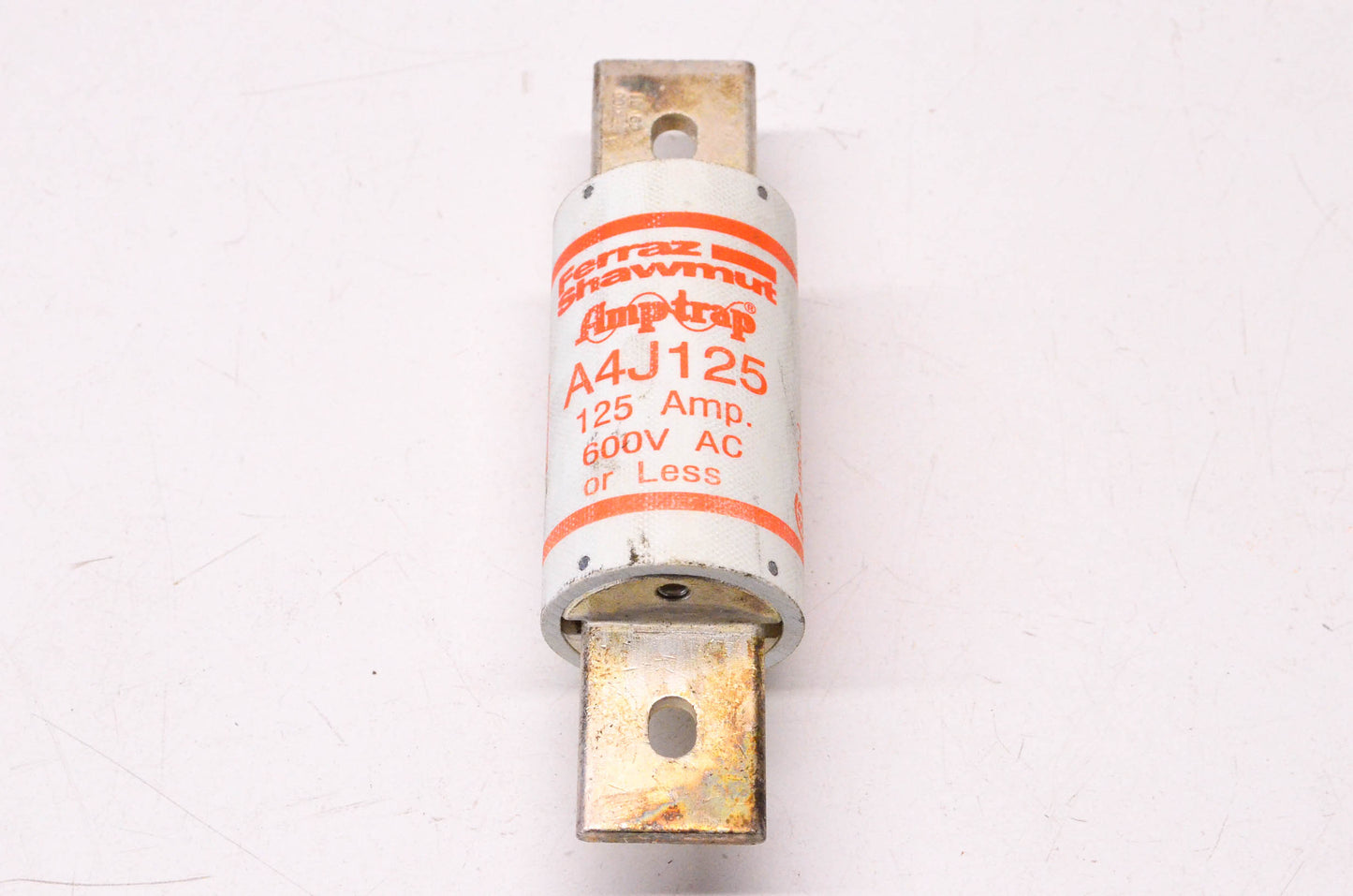 Ferraz Shawmut A4J125 125 Amp 600 Volt AC or Less Amp-Trap Fuse NOS