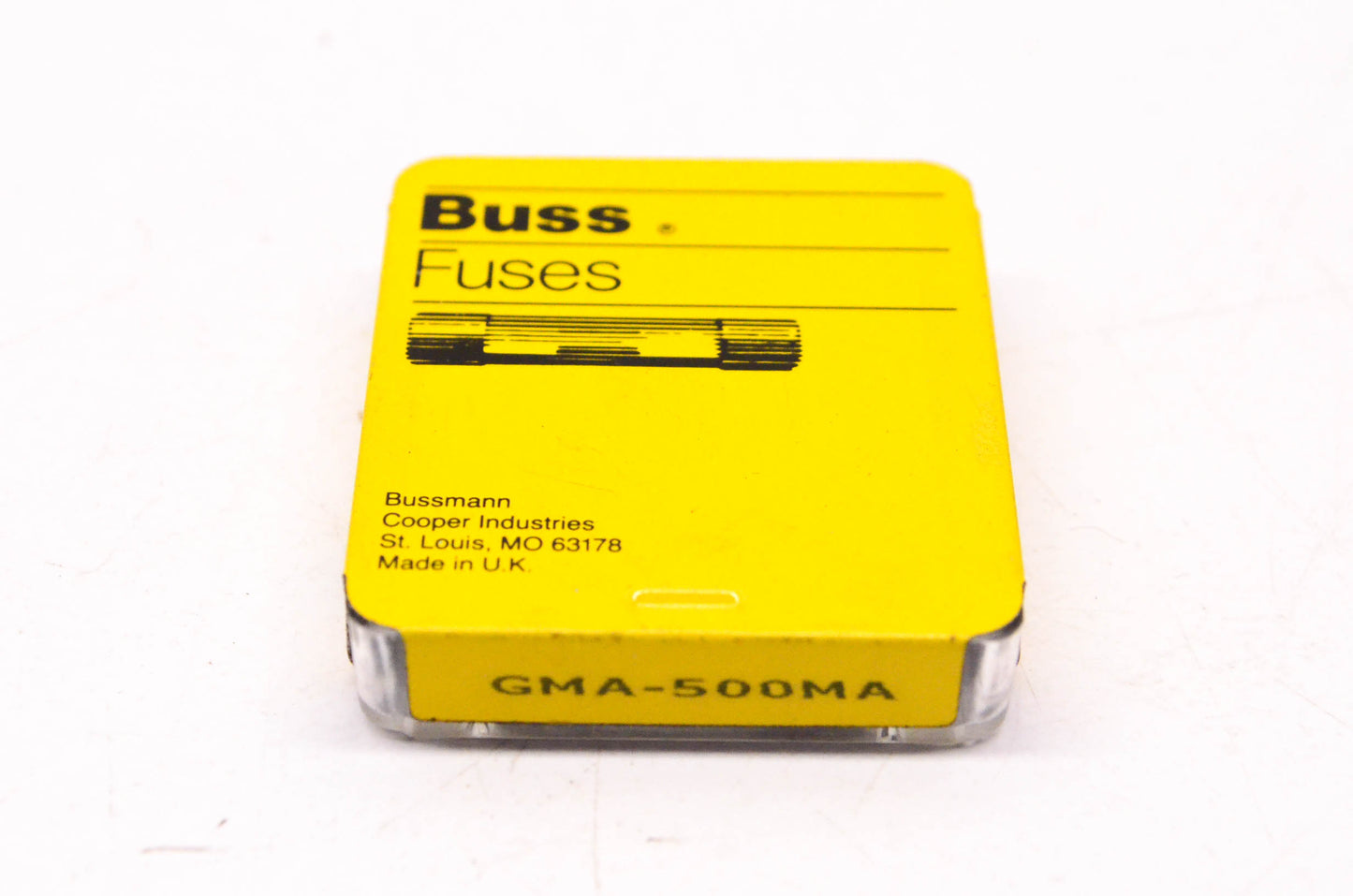 Cooper Bussmann GMA-500MA 500 MA 250 Volt Glass Tube Fuse Qty 5 NOS