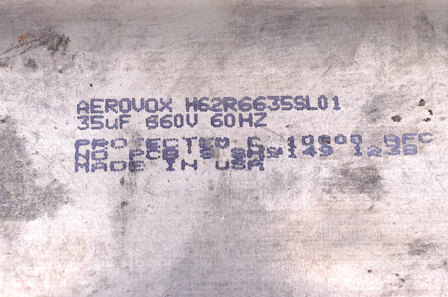 Aerovox H62R6635SL01 35uF 660 Volt 60HZ Capacitor NOS