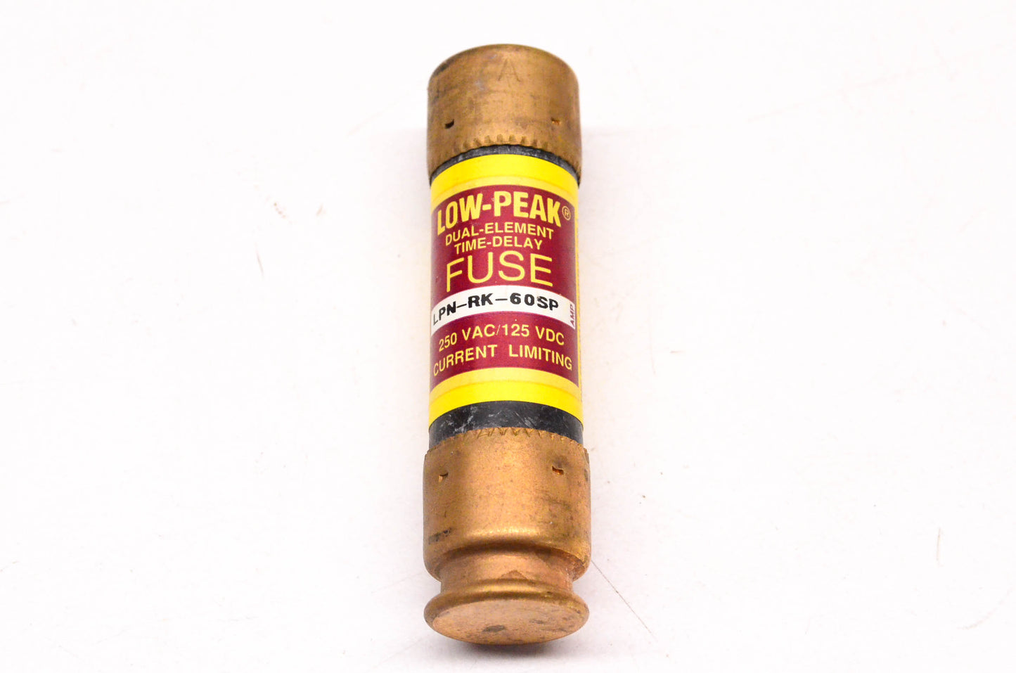 Cooper Bussmann 60 Amp 250v AC Dual-Element Time-Delay Current Limiting Fuse NOS
