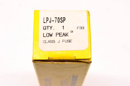 Cooper Bussmann LPJ-70SP 70 Amp 600 Volt Low-Peak Class J Fuse NOS