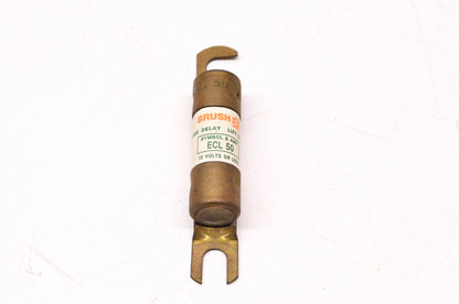 Brush ECL-50 50 Amp 72 Volts or Less Time Delay Fuse NOS