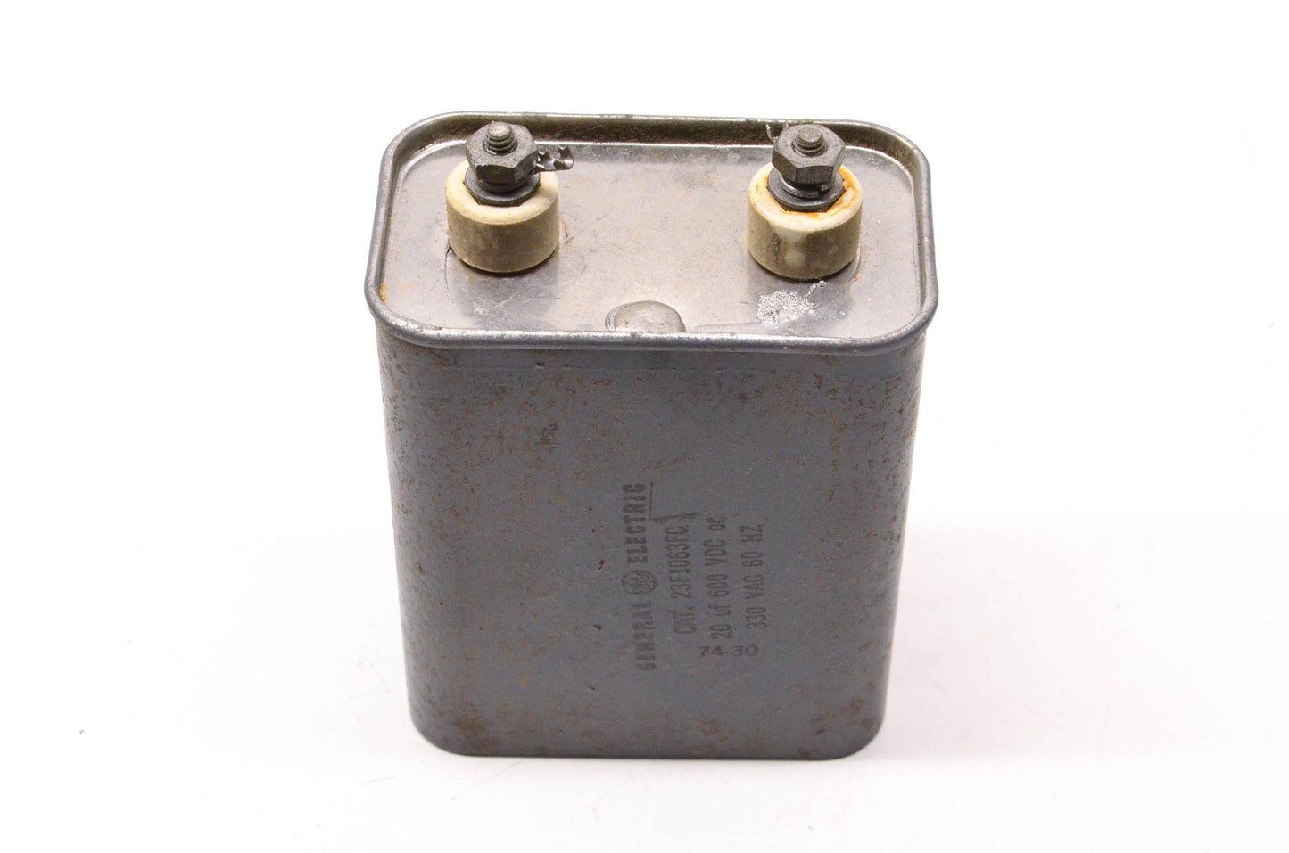 General Electric 23F1063FC 20uF 600 Volt DC or 330 Volt AC 60HZ Capacitor