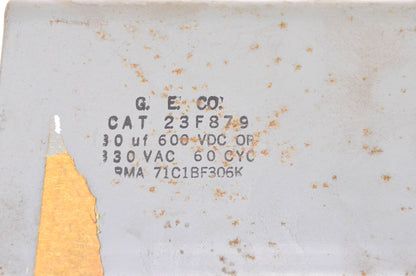 General Electric 23F879 30uF 600 Volt DC or 330 Volt AC Capacitor