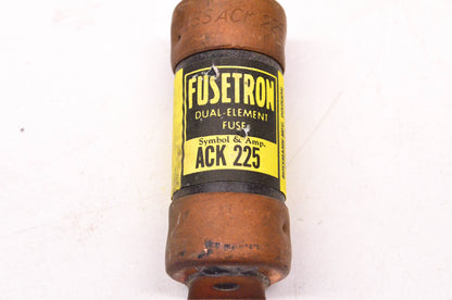 Cooper Bussmann ACK-225 225 Amp Fusetron Dual-Element Fuse NOS
