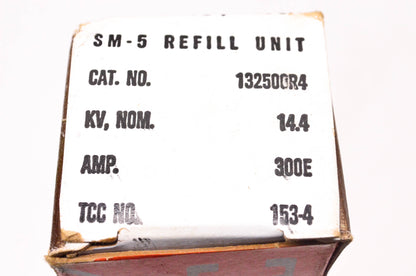 S&C Electric 132500R4 300E Amp 14.4 KV Max SM-5 Fuse Refill Unit NOS