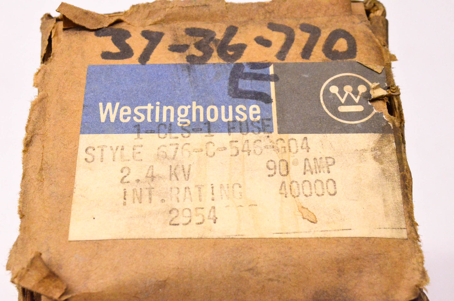 Westinghouse 676C546G04 90 Amp 2.4KV Type CLS-1 Fuse NOS
