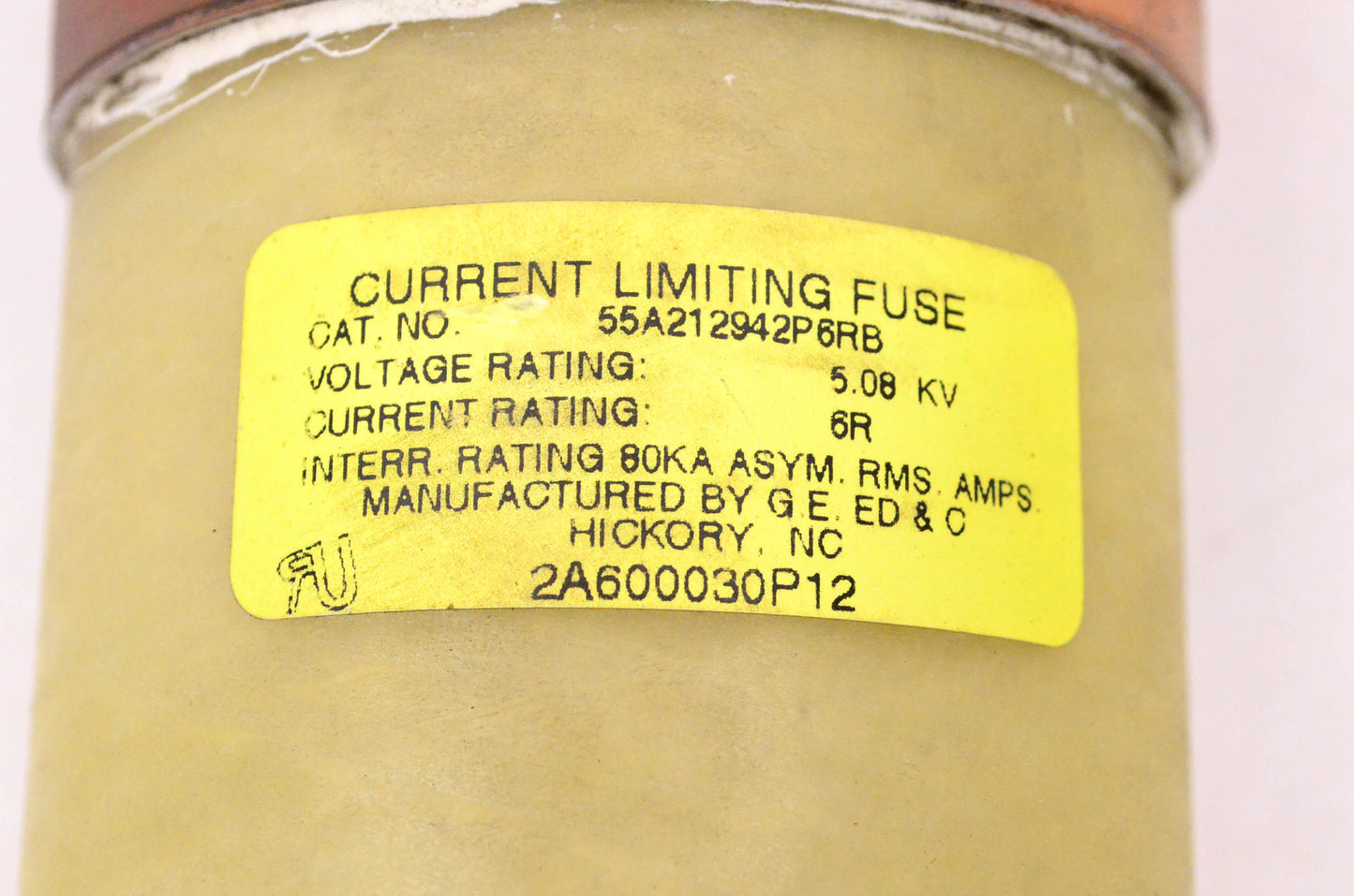 General Electric 55A212942P6RB 5.08KV Current Limiting Fuse