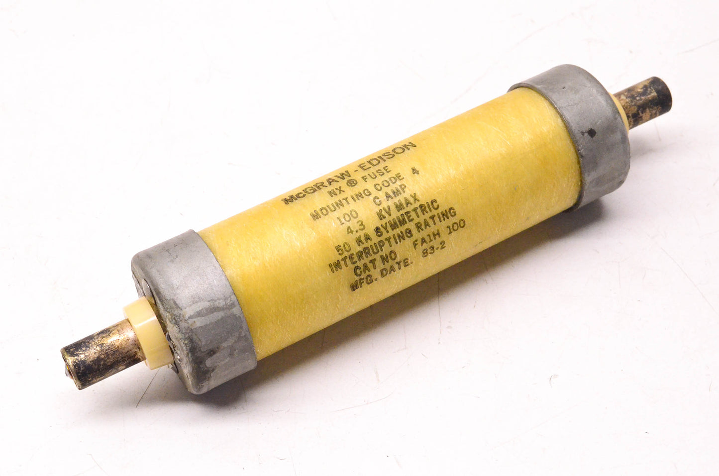 McGraw-Edison FA1H100 100 Amp 4.3KV Current Limiting Fuse NOS