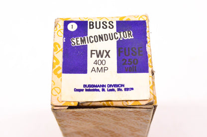 Cooper Bussmann FWX400 400 Amp 250 Volt Semiconductor Fuse NOS