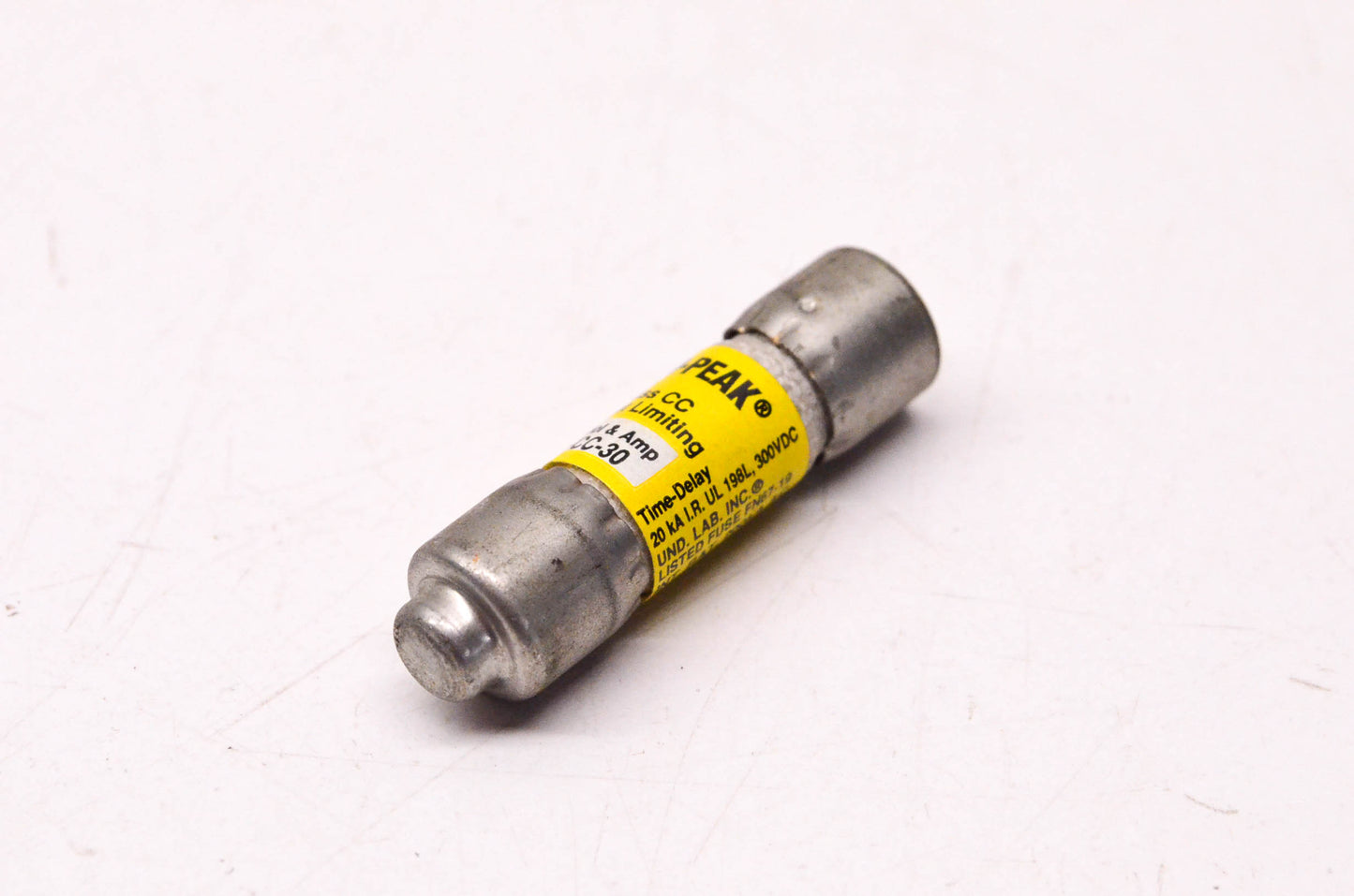 Cooper Bussmann LP-CC-30 30 Amp 300 Volt DC Class CC Current Limiting Fuse NOS