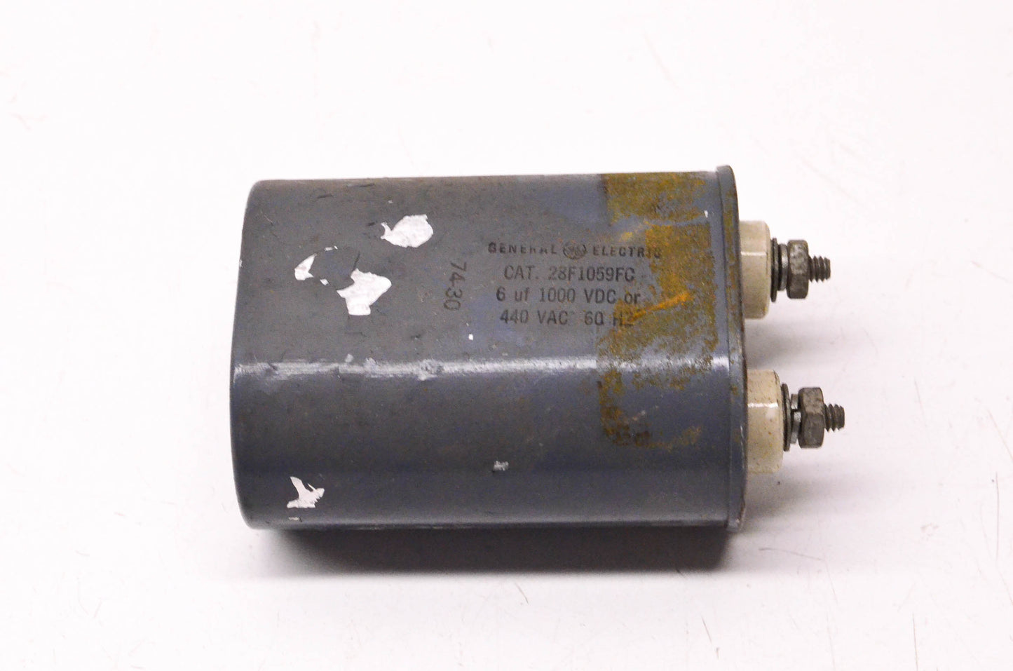 General Electric 28F1059FC 6uF 1000VDC or 440VAC 60HZ Capacitor
