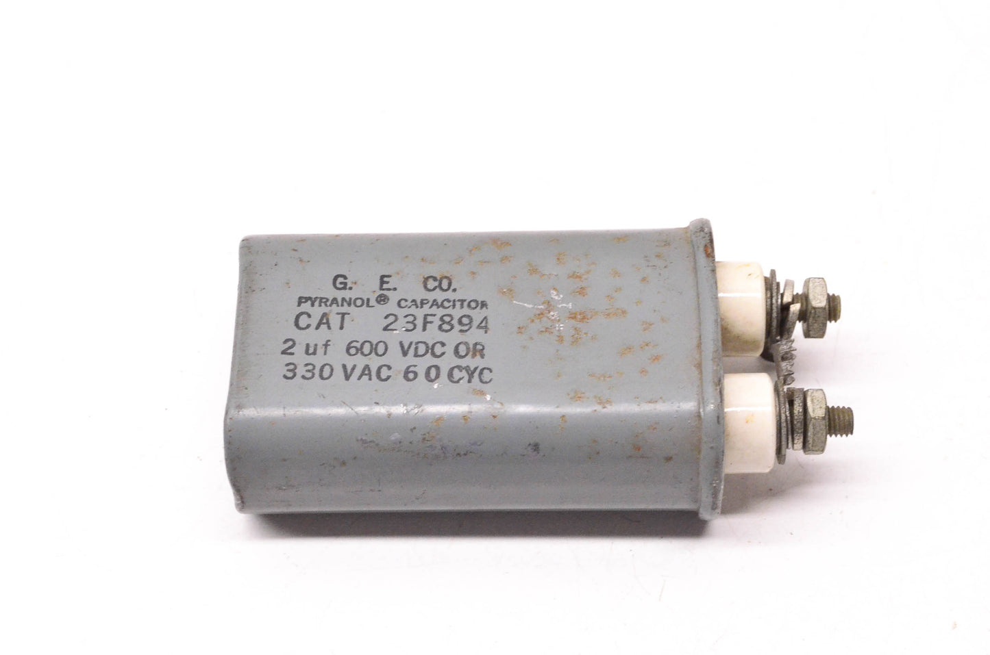General Electric 23F894 2uF 600VDC or 330VAC Capacitor NOS