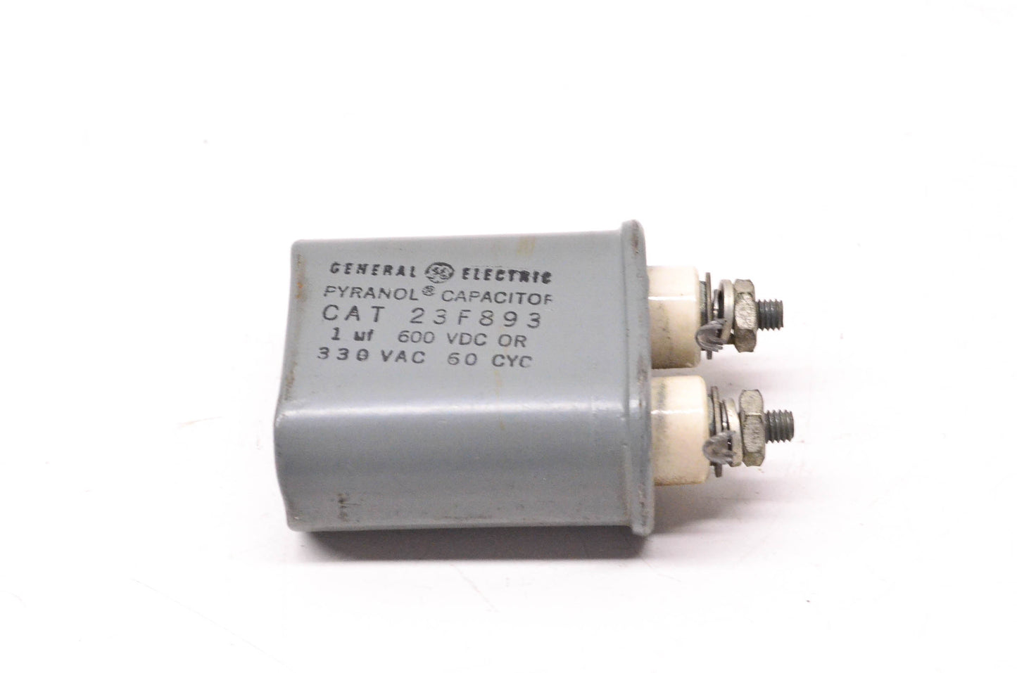 General Electric 23F893 1uF 600VDC or 330VAC Capacitor NOS