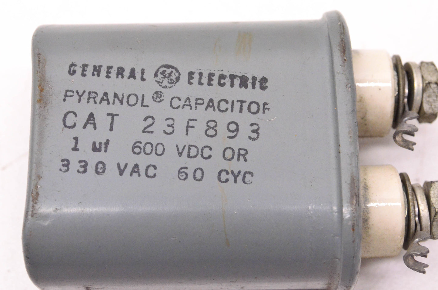 General Electric 23F893 1uF 600VDC or 330VAC Capacitor NOS