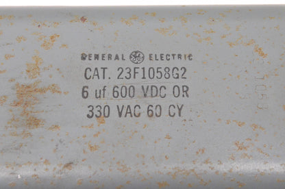 General Electric 23F1058G2 6uF 600VDC or 330VAC Capacitor NOS