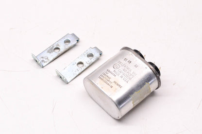 General Electric .1uF 1500 Volt AC 50/60HZ Capacitor W/ Hold Down Clamps NOS