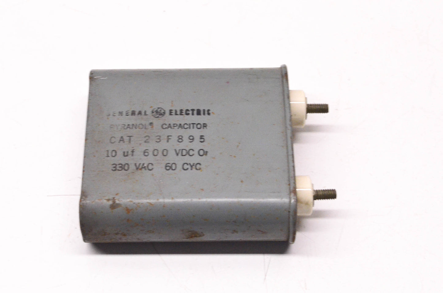 General Electric 23F895 10uF 600VDC or 330VAC Capacitor NOS