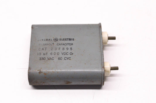 General Electric 23F895 10uF 600VDC or 330VAC Capacitor NOS